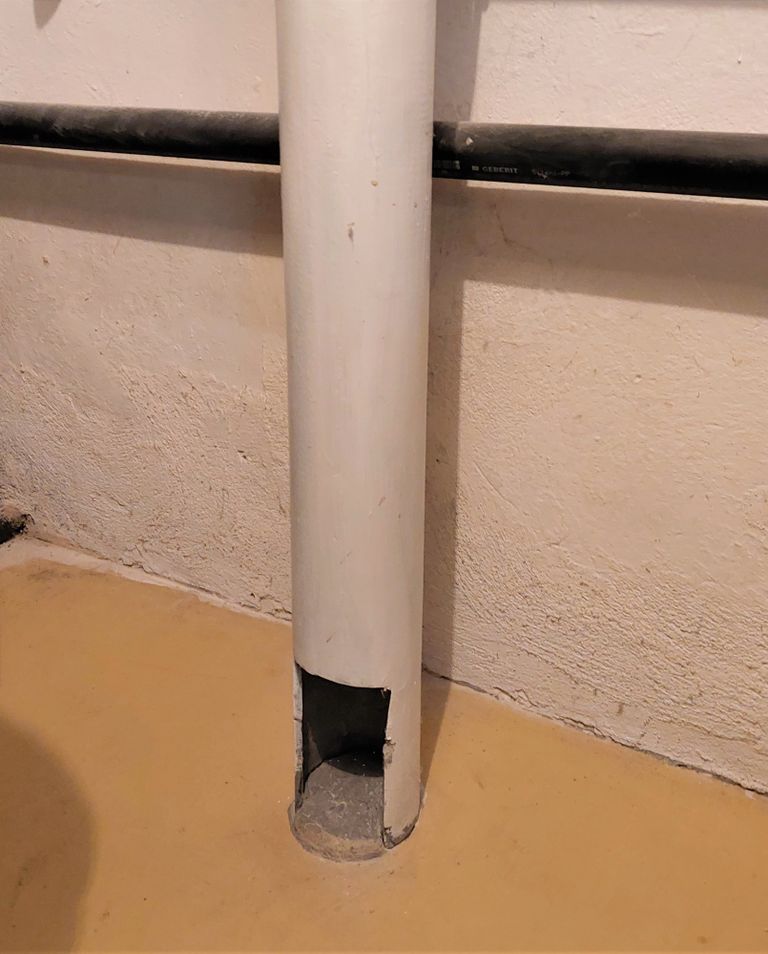 Asbest Zuluftrohr Heizung