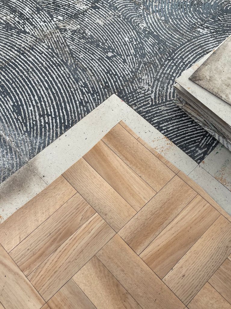 Bodenkleber mit Asbest